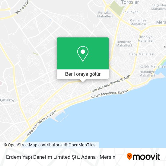 Erdem Yapı Denetim Limited Şti. harita