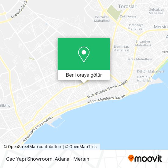 Cac Yapı Showroom harita