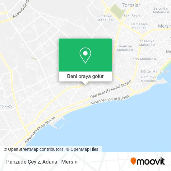 Panzade Çeyiz harita