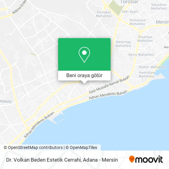 Dr. Volkan Beden Estetik Cerrahi harita