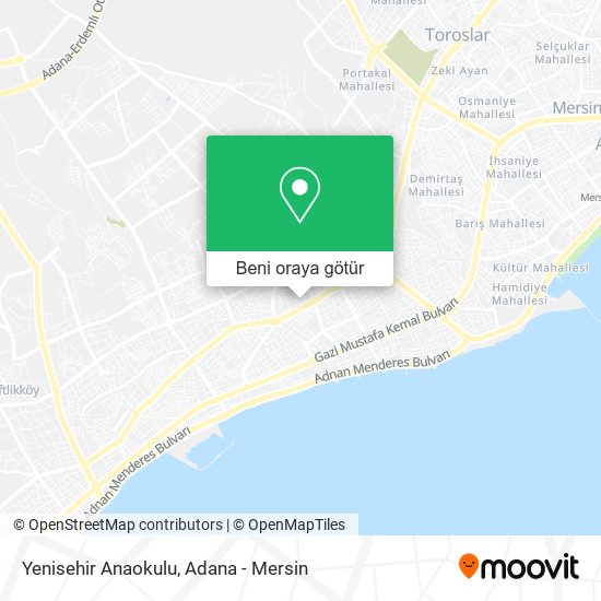 Yenisehir Anaokulu harita