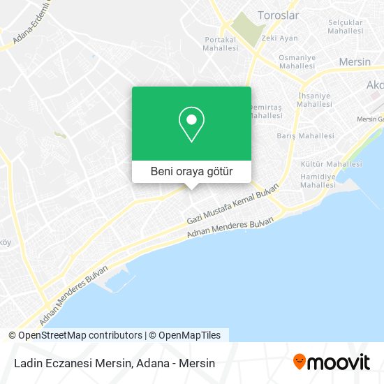Ladin Eczanesi Mersin harita
