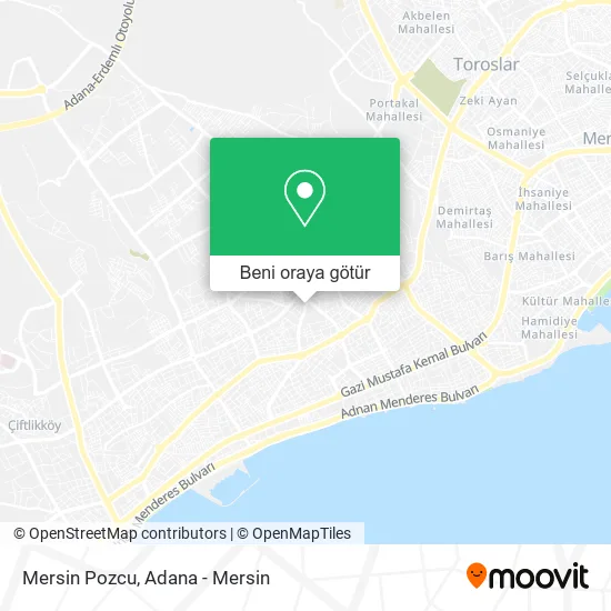 Mersin Pozcu harita