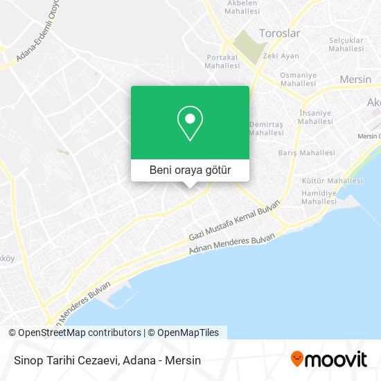 Sinop Tarihi Cezaevi harita