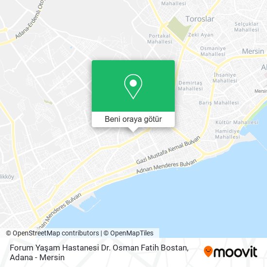 Forum Yaşam Hastanesi Dr. Osman Fatih Bostan harita