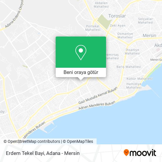 Erdem Tekel Bayi harita