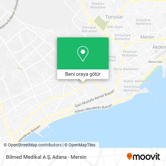 Bilmed Medikal A.Ş harita