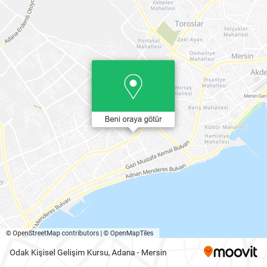 Odak Kişisel Gelişim Kursu harita