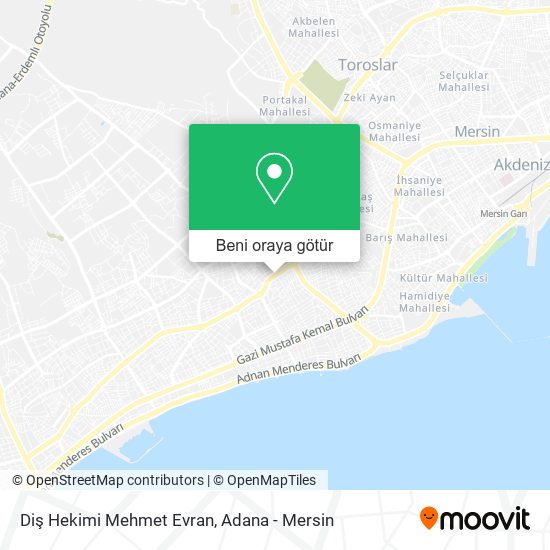 Diş Hekimi Mehmet Evran harita