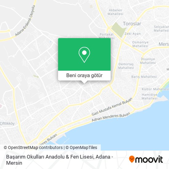 Başarım Okulları Anadolu & Fen Lisesi harita