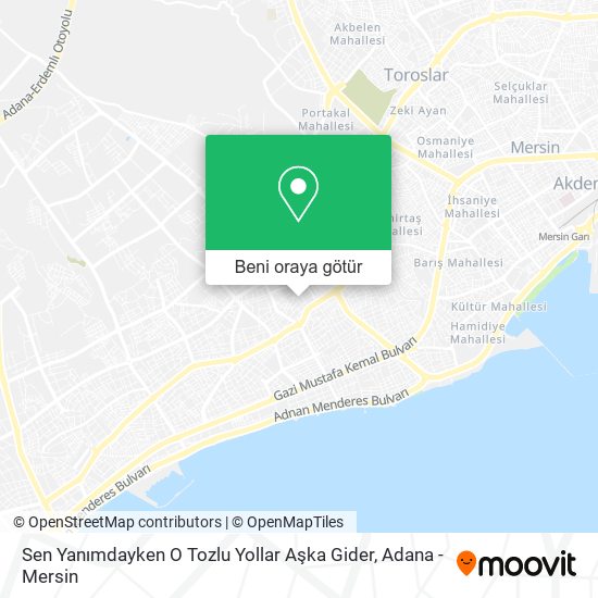 Sen Yanımdayken O Tozlu Yollar Aşka Gider harita