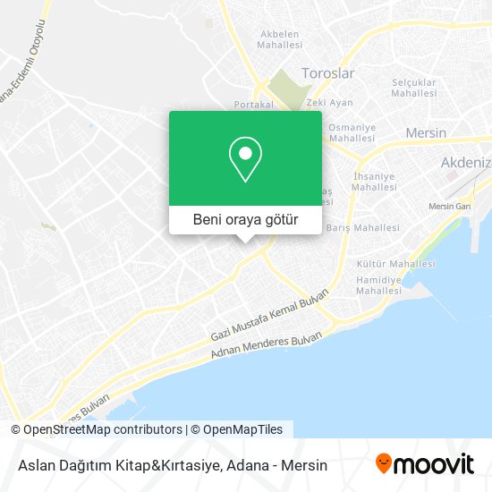 Aslan Dağıtım Kitap&Kırtasiye harita