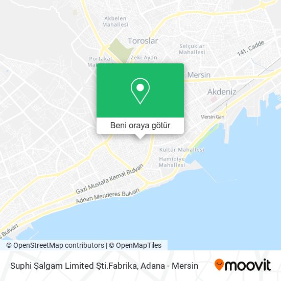 Suphi Şalgam Limited Şti.Fabrika harita