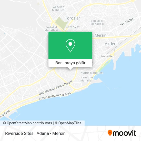 Riverside Sitesi harita