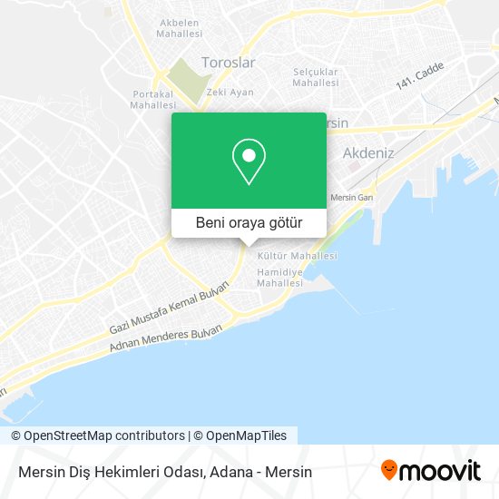 Mersin Diş Hekimleri Odası harita