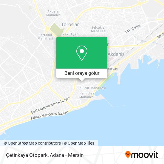 Çetinkaya Otopark harita