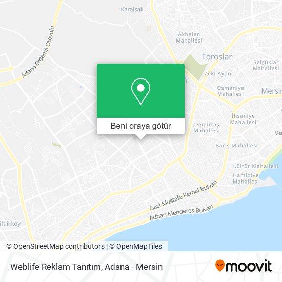 Weblife Reklam Tanıtım harita
