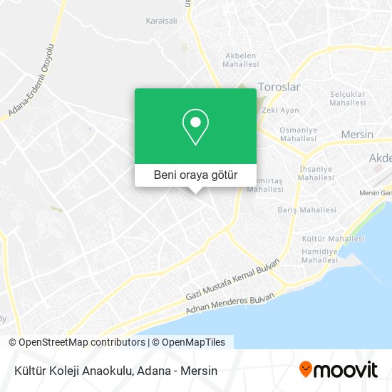 Kültür Koleji Anaokulu harita