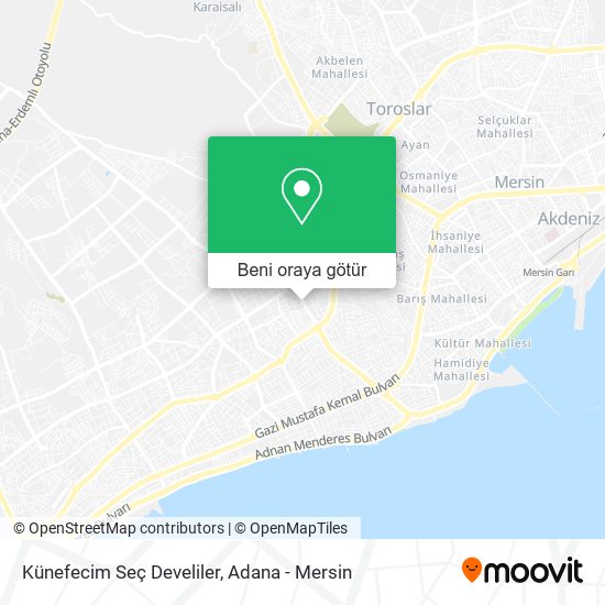 Künefecim Seç Develiler harita