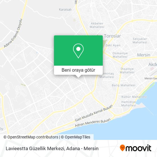 Lavieestta Güzellik Merkezi harita
