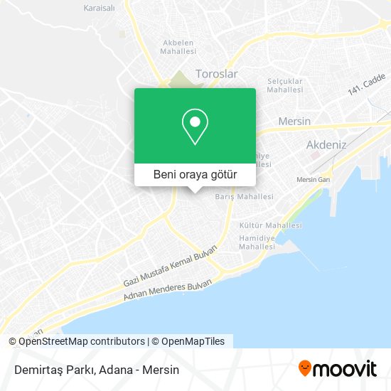 Demirtaş Parkı harita
