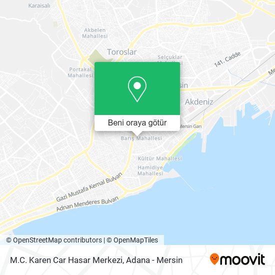 M.C. Karen Car Hasar Merkezi harita