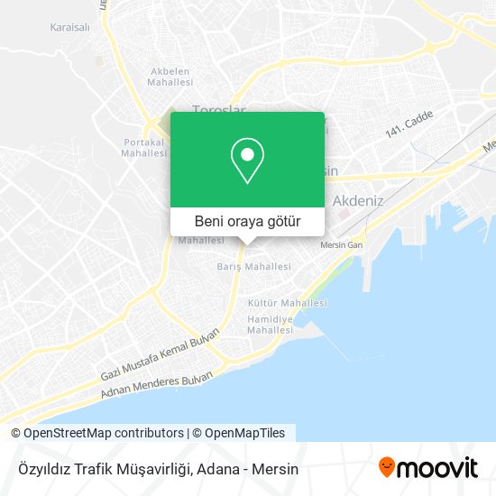 Özyıldız Trafik Müşavirliği harita