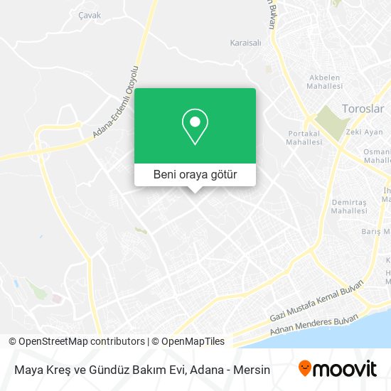 Maya Kreş ve Gündüz Bakım Evi harita
