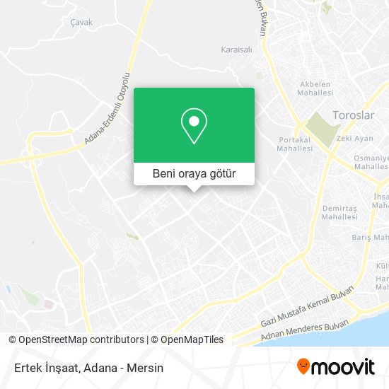 Ertek İnşaat harita