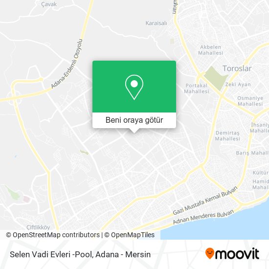 Selen Vadi Evleri -Pool harita