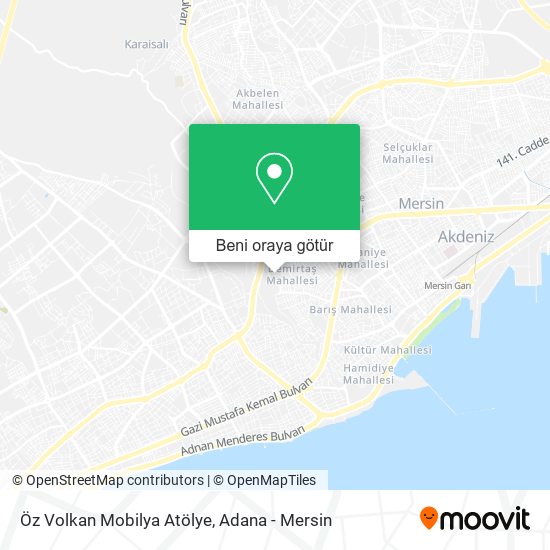Öz Volkan Mobilya Atölye harita