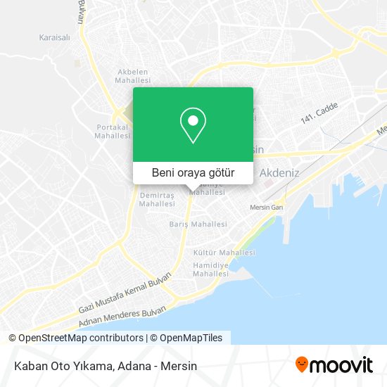 Kaban Oto Yıkama harita