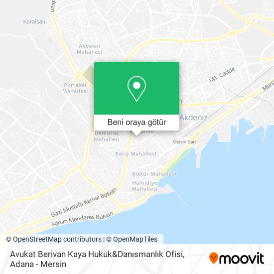 Avukat Berivan Kaya Hukuk&Danısmanlık Ofisi harita
