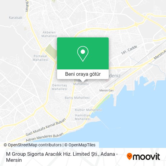 M Group Sigorta Aracılık Hiz. Limited Şti. harita