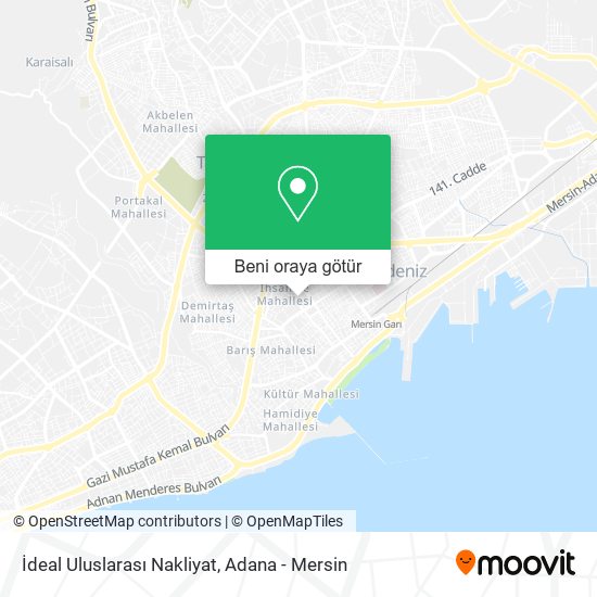 İdeal Uluslarası Nakliyat harita