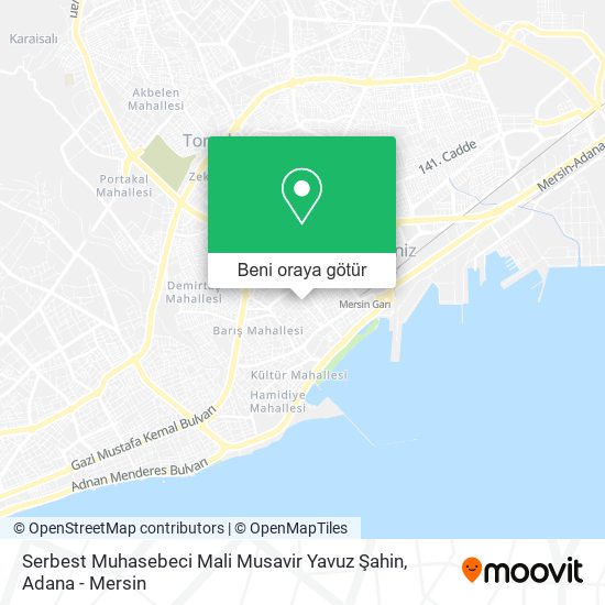 Serbest Muhasebeci Mali Musavir Yavuz Şahin harita