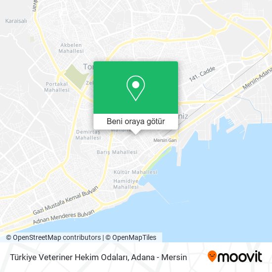 Türkiye Veteriner Hekim Odaları harita