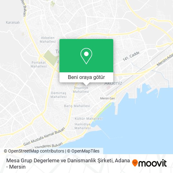 Mesa Grup Degerleme ve Danismanlik Şirketi harita