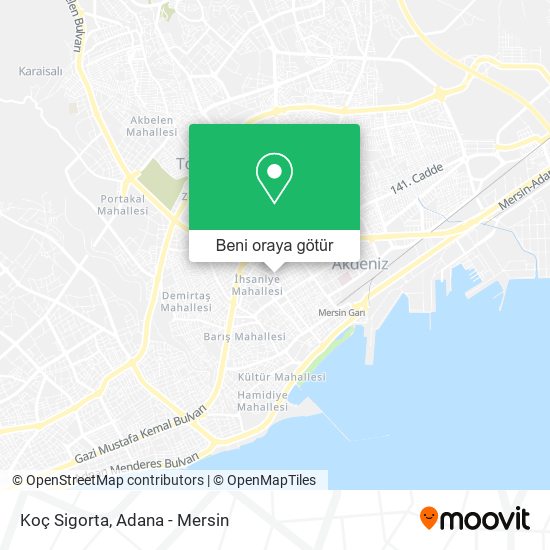 Koç Sigorta harita