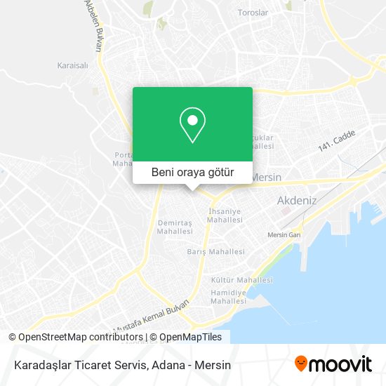 Karadaşlar Ticaret Servis harita