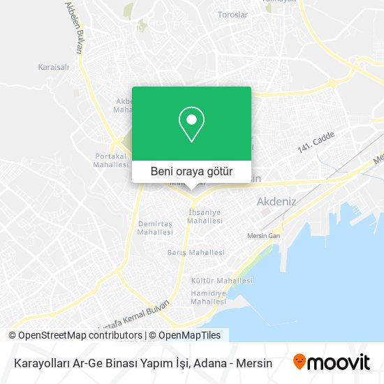 Karayolları Ar-Ge Binası Yapım İşi harita