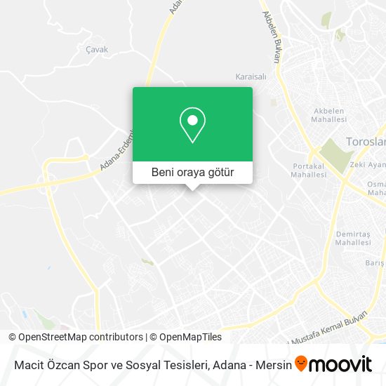 Macit Özcan Spor ve Sosyal Tesisleri harita