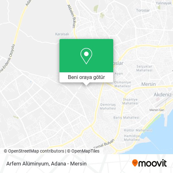 Arfem Alüminyum harita