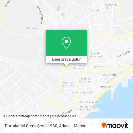 Portakal M.Camii Şerifi 1980 harita