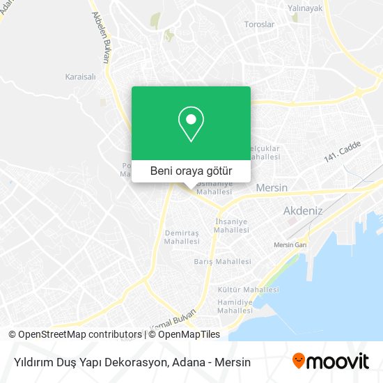 Yıldırım Duş Yapı Dekorasyon harita