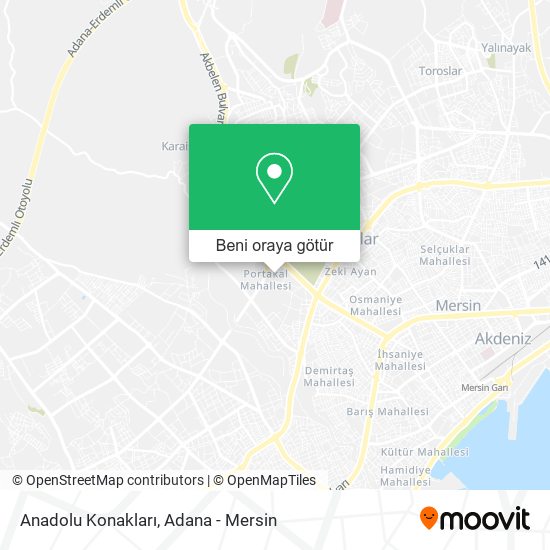 Anadolu Konakları harita