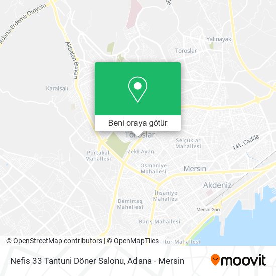 Nefis 33 Tantuni Döner Salonu harita