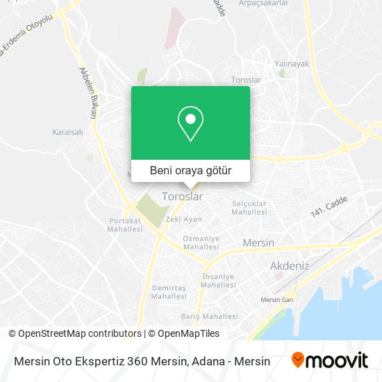 Mersin Oto Ekspertiz 360 Mersin harita