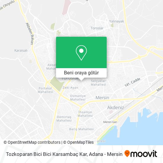 Tozkoparan Bici Bici Karsambaç Kar harita