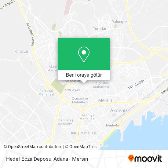 Hedef Ecza Deposu harita